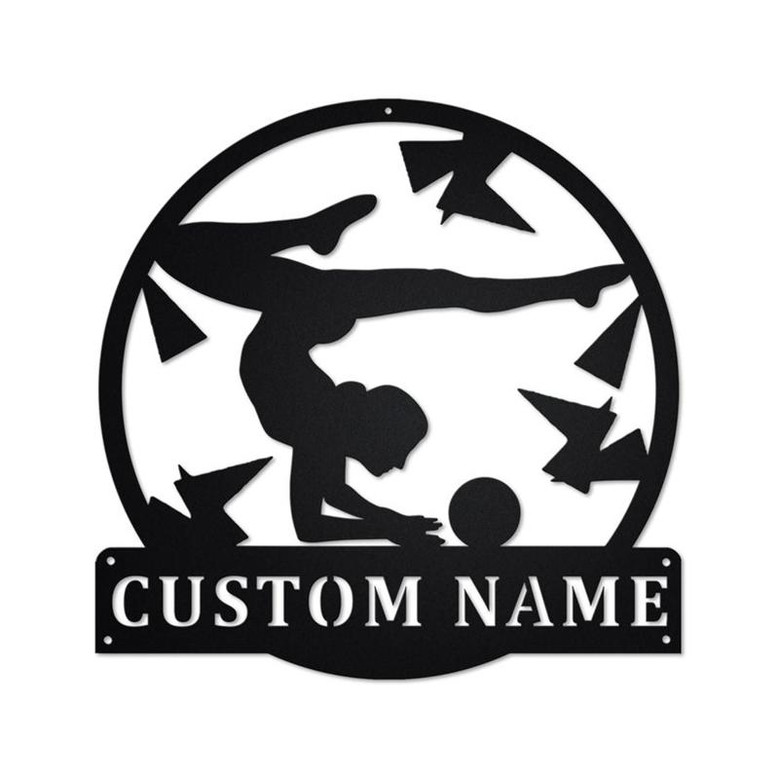 Personalized Rhythmic Gymnastics Ball Metal Sign | Rhythmic Gymnastics Ball Metal Wall Art | Rhythmic Gymnastics Ball Lover Gift| Gymnastics