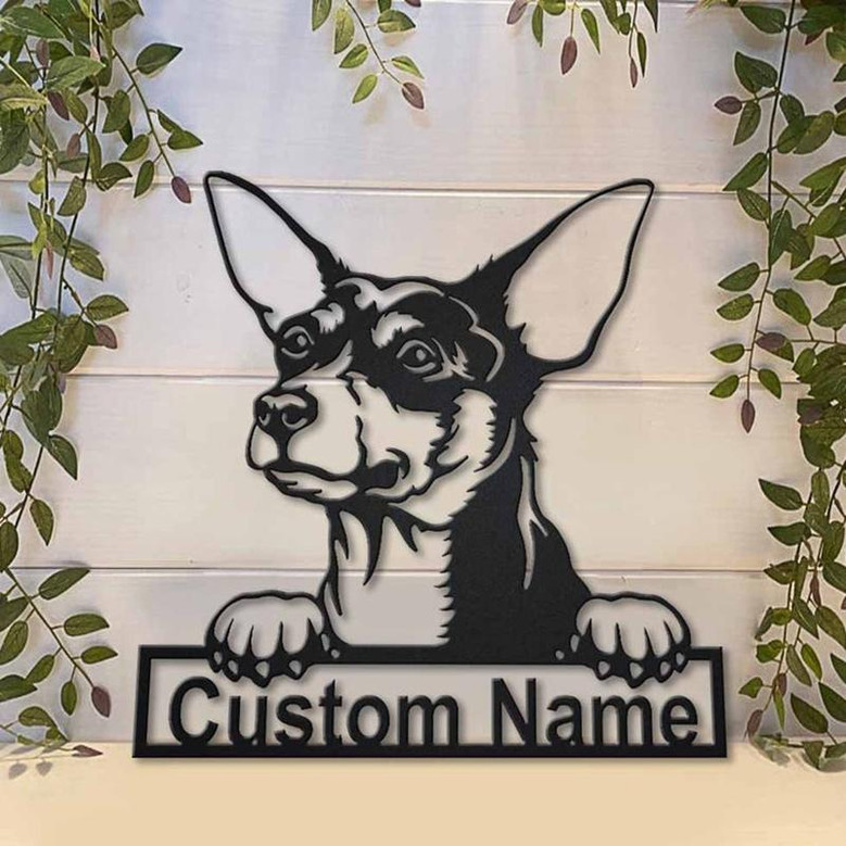 Personalized Toy Fox Terrier Dog Metal Sign Art | Custom Toy Fox Terrier Dog Metal Sign | Dog Gift | Birthday Gift | Animal Funny