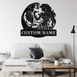 Custom Mermaid Metal Wall Art, Personalized Mermaid Name Sign Decoration For Room, Mermaid Home Decor, Custom Mermaid, Mermaid Lover Gift