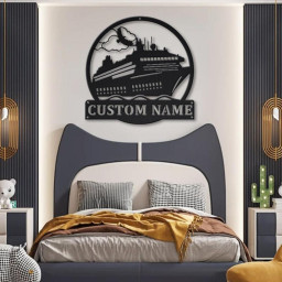Personalized Ship Metal Sign Art | Custom Ship Metal Sign | Gifts for Men | Decor Decoration