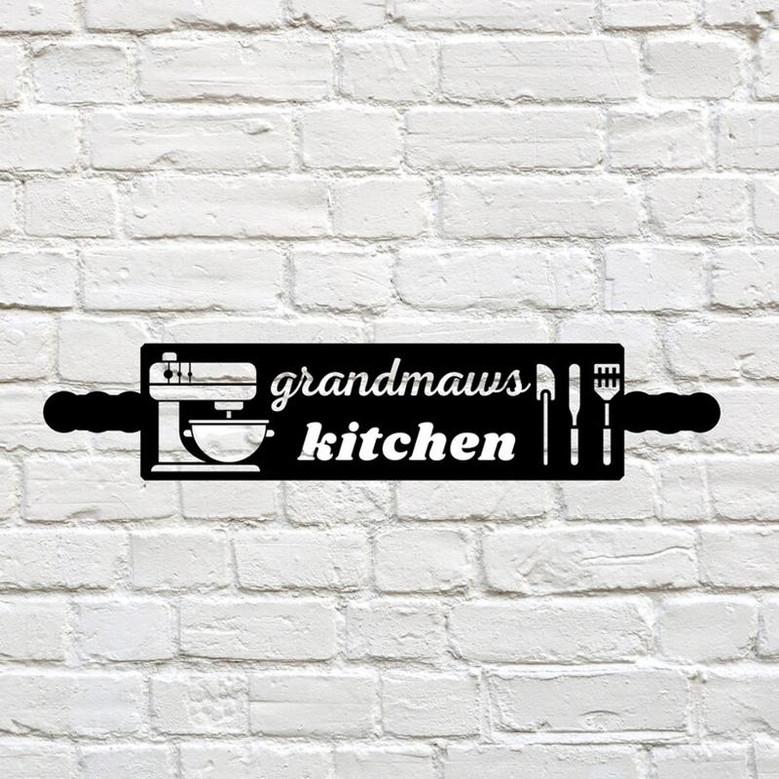 Custom Kitchen Sign, Cheff sign, Grandma Metal Signs, Grandma Sign, Personalized Cooking Metal Sign, Grandma's Gift, Mother's Day Gift