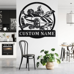 Custom Car Mechanic Metal Wall Art, Personalized Mechanic Name Sign Decoration For Room, Car Mechanic Metal Home Decor, Custom Car Mechanic