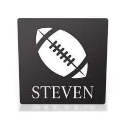 Personalized Football Metal Sign, Gift For Football Lover