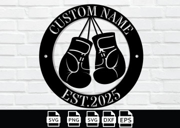 Custom Boxing Metal Sign