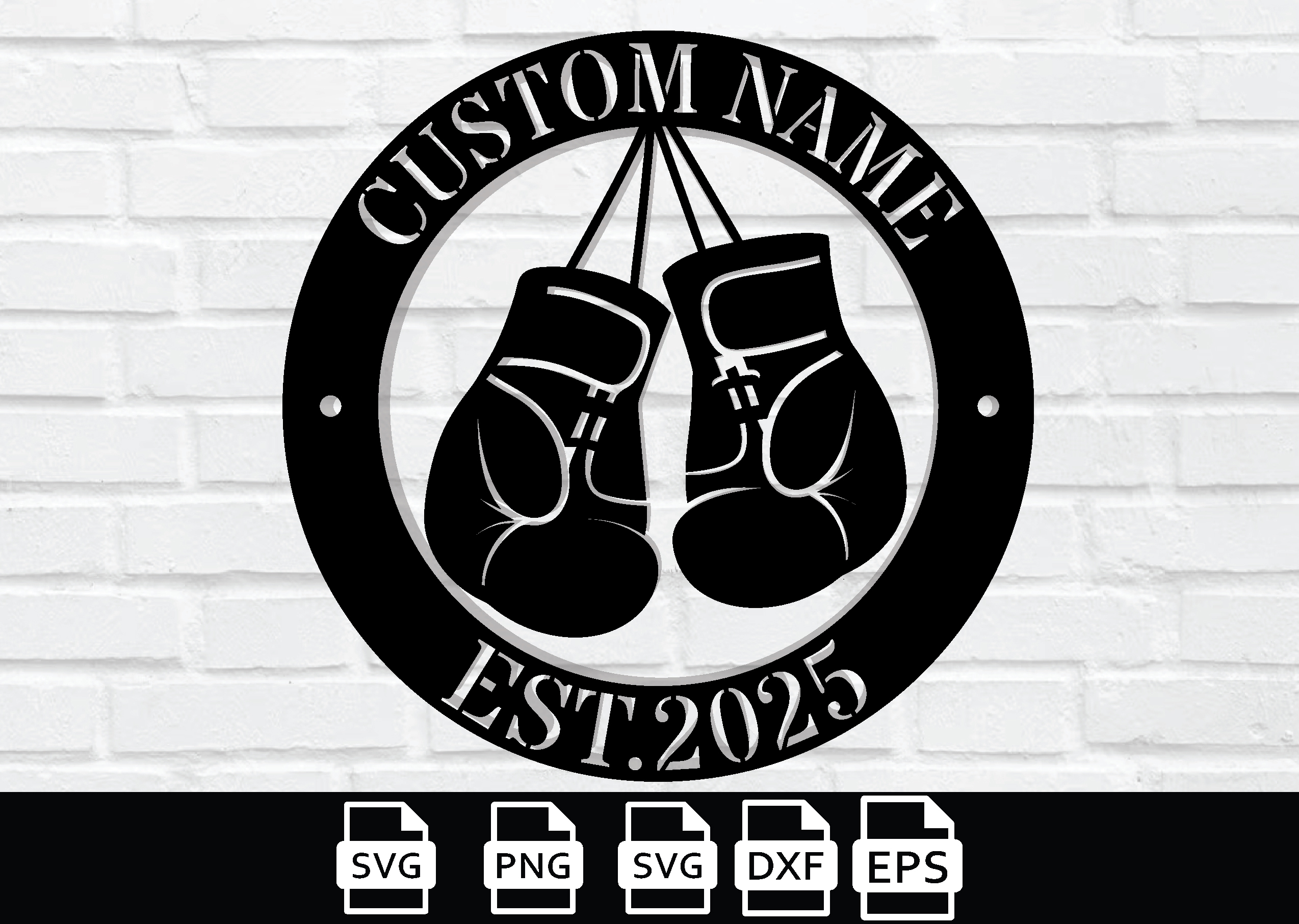 Custom Boxing Metal Sign