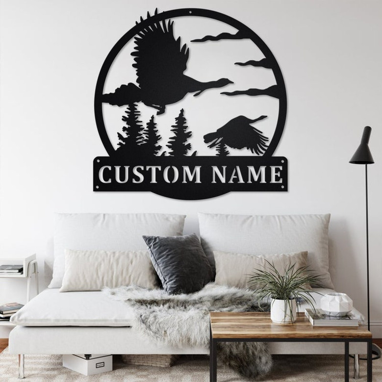 Custom Wild Turkeys Metal Wall Art, Personalized Wild Turkeys Name Sign Decoration For Room,Wild Turkeys Metal Home Decor,Custom Wild Turkey