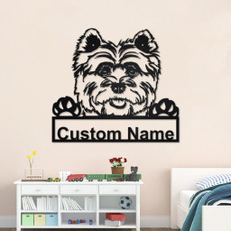 Personalized Cairn Terrier Metal Sign | Cairn Terrier Metal Wall Art | Cairn Terrier Metal Wall Decor | Custom Cairn Terrier | Custom Dog