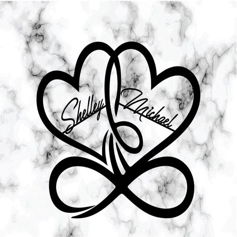 Personalized Metal Infinity Sign, Anniversary Gift, Engaged Gift, Wedding Gift