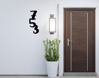 Modern Individual House Metal Numbers, Modern Floating Metal Address Number, Metal Custom Numbers