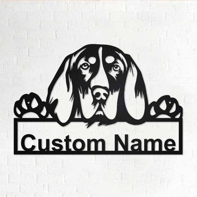 Personalized English Coonhound Metal Sign | English Coonhound Metal Wall Art | English Coonhound Metal Wall Decor | Custom English Coonhound