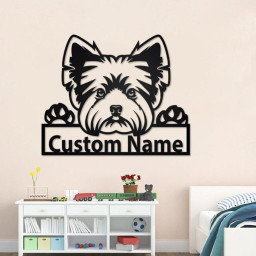 Personalized Yorkshire Terrier Metal Sign | Yorkshire Terrier Metal Wall Art | Dog Metal Sign | Yorkshire Terrier Gift | Dog Lover