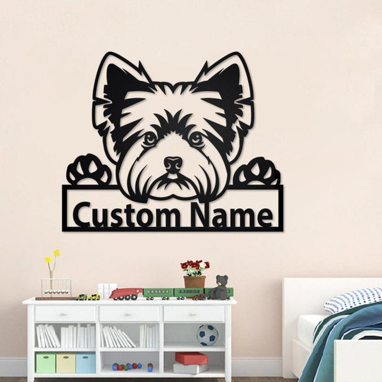 Personalized Yorkshire Terrier Metal Sign | Yorkshire Terrier Metal Wall Art | Dog Metal Sign | Yorkshire Terrier Gift | Dog Lover