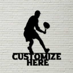 Customizable Metal Tennis Player Sign, Personalized Tennis Sign, Tennis Decor, sports sign, tennis gifts, tennis art, tennis lovers