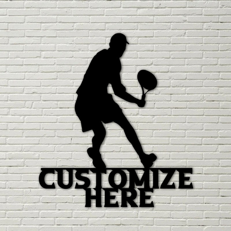 Customizable Metal Tennis Player Sign, Personalized Tennis Sign, Tennis Decor, sports sign, tennis gifts, tennis art, tennis lovers