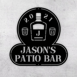 Personalized Bar Metal Sign for Home Bar, Custom Metal Bar Sign, Patio Bar Sign, Pool Bar Drink Sign, Home Bar Sign,Mancave Sign,Outdoor Bar