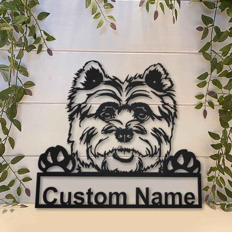 Personalized Cairn Terrier Dog Metal Sign Art | Custom Cairn Terrier Dog Metal Sign | Dog Gift | Birthday Gift | Animal Funny