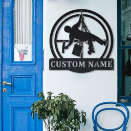 Personalized Window Washer Monogram Metal Sign Art | Custom Window Washer Metal Sign | Window Washer Gifts for Men