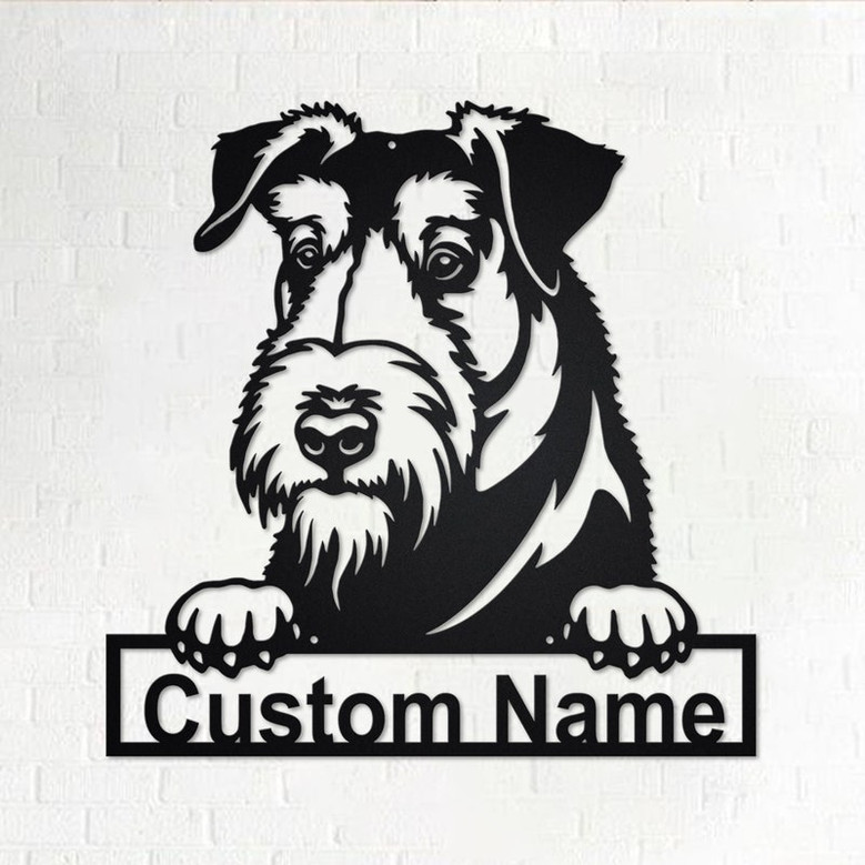 Custom Velshterer Dog Metal Wall Art, Personalized Velshterer Name Sign Decoration For Room, Velshterer Home Decor, Custom Velshterer Dog