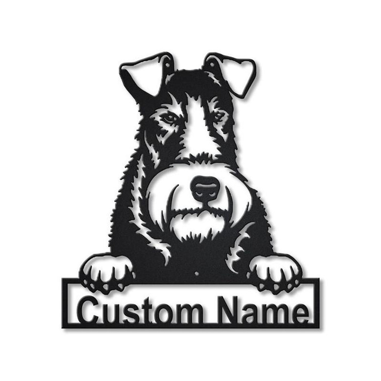 Personalized Wire Fox Terrier Dog Metal Sign Art | Custom Wire Fox Terrier Dog Metal Sign | Boxer Dog Funny | Dog Gift | Animal Custom