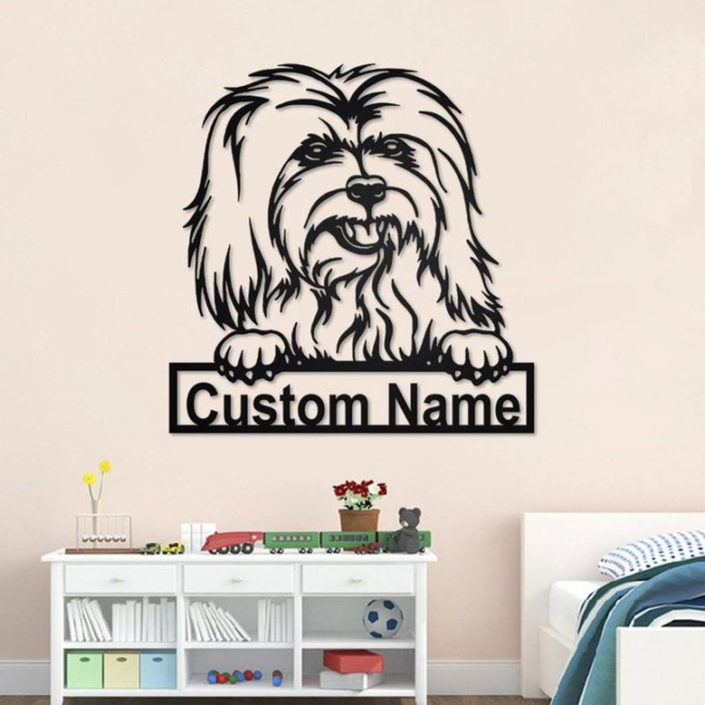Personalized Coton de Tulear Metal Sign | Coton de Tulear Metal Wall Art | Coton de Tulear Metal Wall Decor | Custom Coton de Tulear