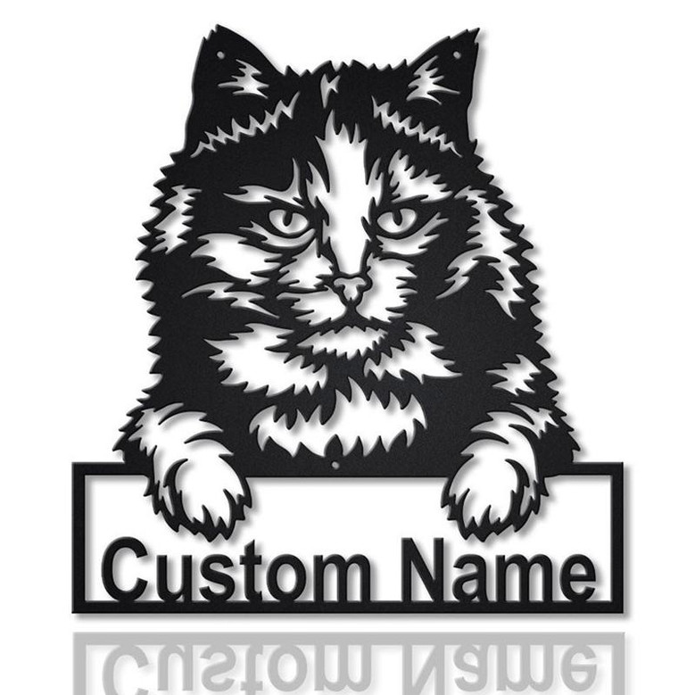 Personalized Tortoiseshell Cat Metal Sign Art | Custom Tortoiseshell Cat Metal Sign | Animal Gift | Pets Gift | Birthday Gift