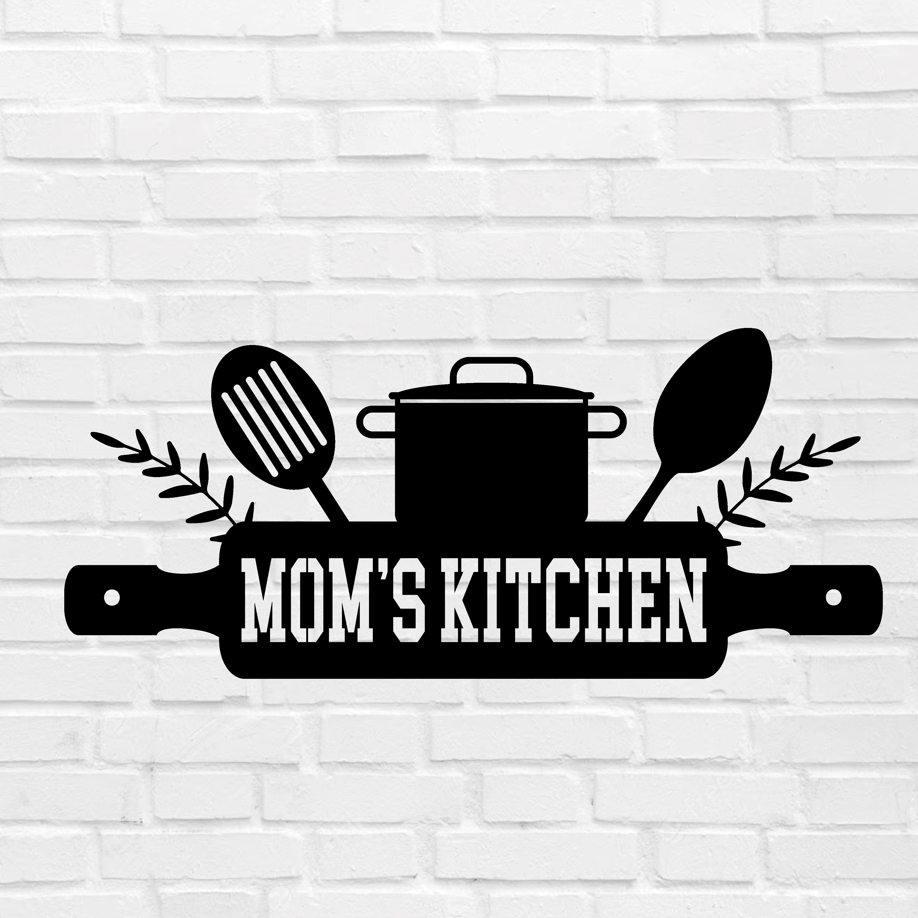 Mom's Kitchen Metal Sign Kitchen Decor
