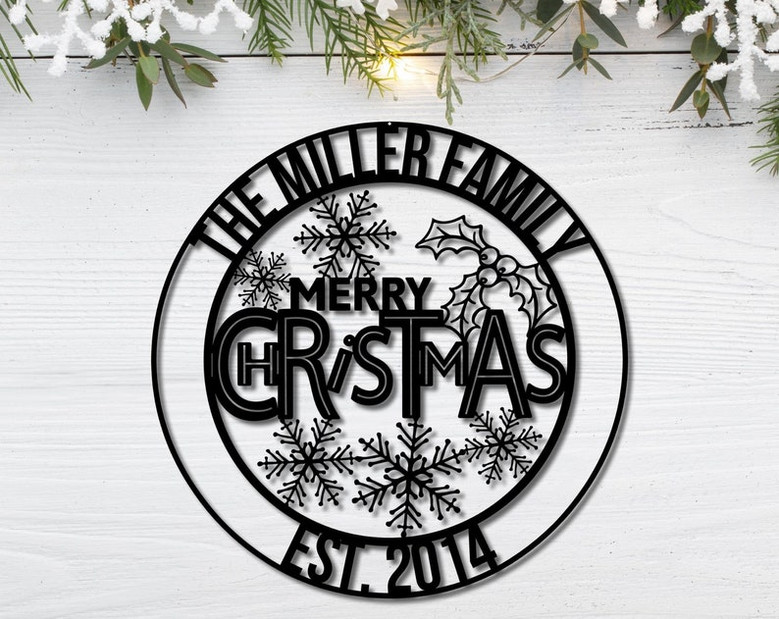 Christmas Porch Decor-Farmhouse Christmas Decor-Merry Christmas Farmhouse Porch Sign-Christmas Front Porch Sign-Merry Christmas Sign