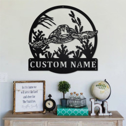 Personalized Sea Turtle Metal Sign | Sea Turtle Metal Wall Art | Sea Turtle Metal Wall Decor | Sea Turtle Lover Gift | Sea Turtle Lover