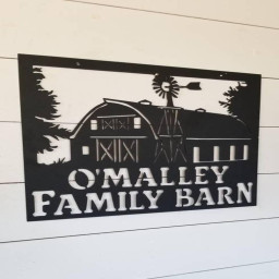 Custom Metal Barn Sign Metal Farm Sign Barn And Windmill Indoor Or Outdoor Sign