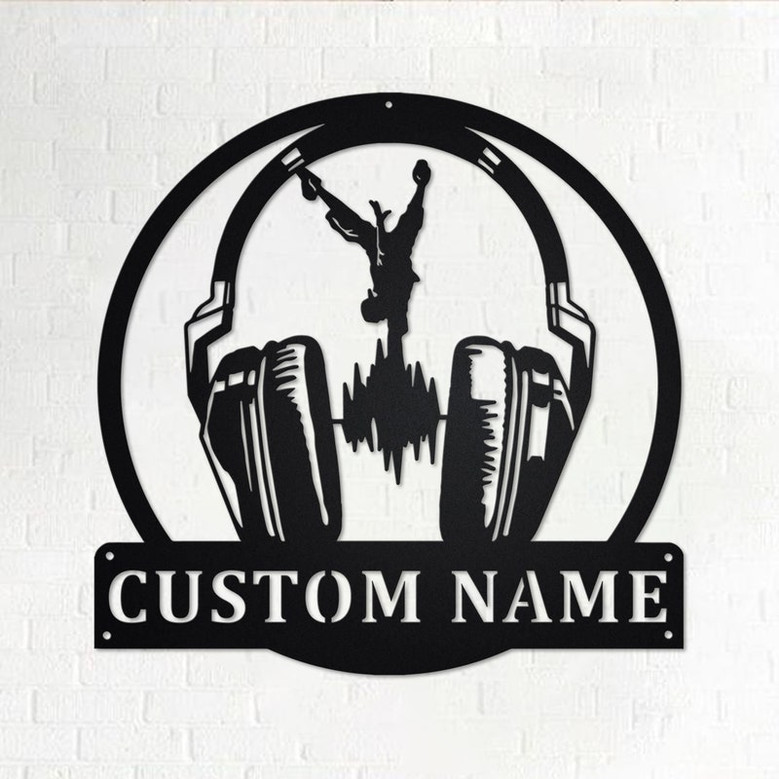 Custom Headphones Hiphop Metal Wall Art, Personalized Hiphop Name Sign Decoration For Room, Hiphop Home Decor, Custom Headphones Hiphop