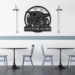 Personalized Haul Truck Monogram Metal Sign Art | Custom Haul Truck Metal Sign | Haul Truck Gifts Funny