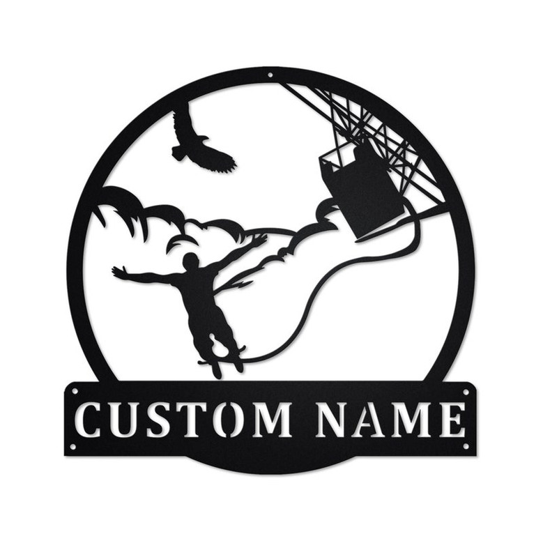 Personalized Bungee jumping Metal Sign | Bungee jumping Metal Wall Art| Bungee jumping Metal Sign| Bungee jumping Lover| Bungee jumping Gift