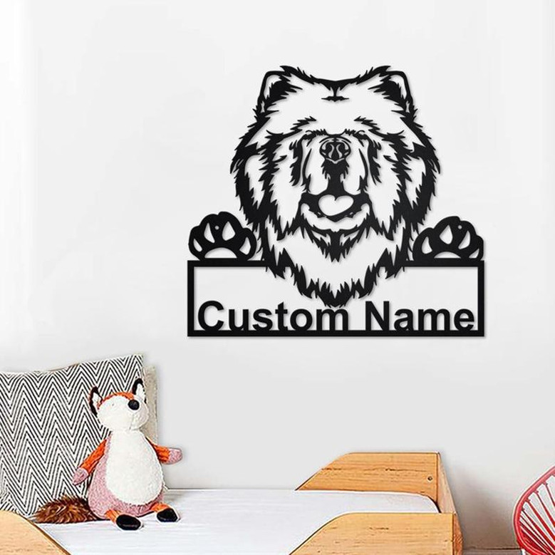Personalized Chow Chow Metal Sign | Chow Chow Metal Wall Art | Chow Chow Metal Wall Decor | Custom Chow Chow | Custom Dog | Chow Chow Dog