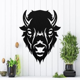 Buffalo Head Sign Metal Art Sign Wall Art I Wall Hangings Housewarming Gift