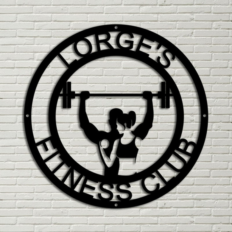 Gym Sign, Personalized Home Gym Sign, Custom Metal Gym Sign, Home Gym Sign, Cross Fit Sign, workout room, sign for fitness