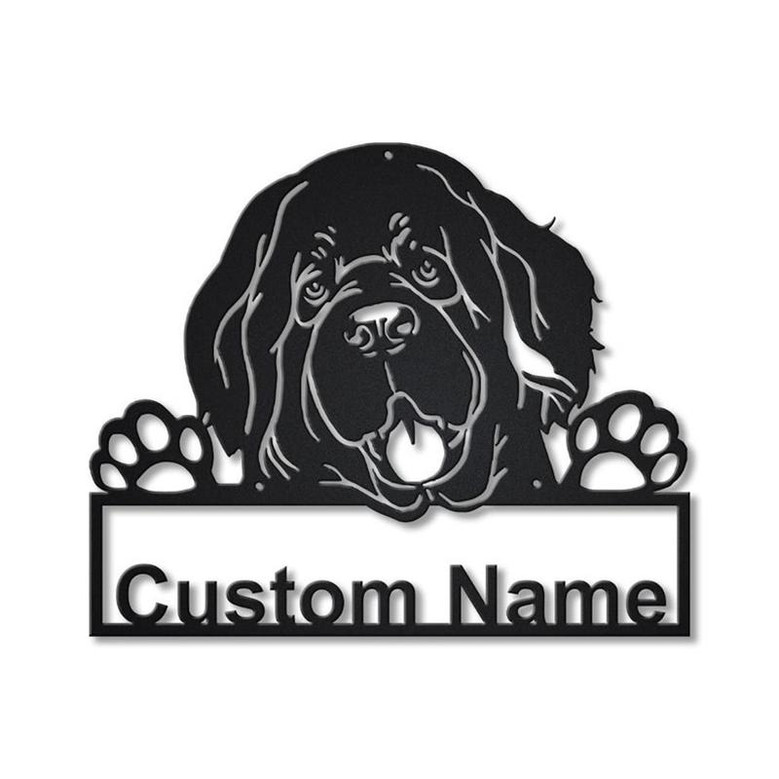 Personalized Newfoundland Dog Metal Sign Art | Custom Newfoundland Dog Metal Sign | Father's Day Gift | Pets Gift | Birthday Gift