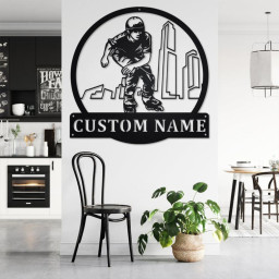 Custom Inline Skates Metal Wall Art, Personalized Inline Skates Name Sign Decoration For Room, Inline Skates Home Decor,Custom Inline Skates
