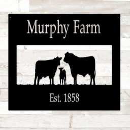 Farm Sign Or Ranch Sign Custom Name Sign Family Name Sign Rustic Steel Personalized Gift Vintage Personalized Sign Custom Metal Sign