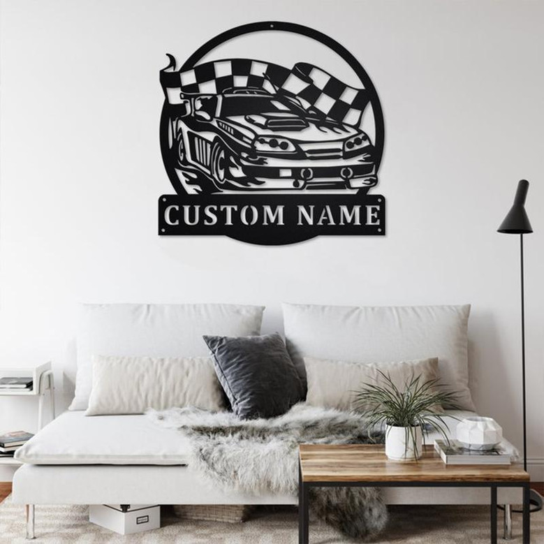 Personalized Auto Racing Metal Sign | Auto Racing Metal Wall Art| Auto Racing Metal Sign | Auto Racing Lover | Auto Racer Gift | Auto Racing