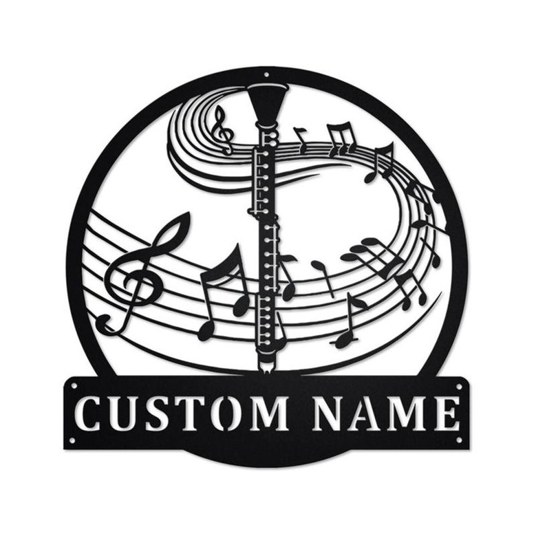 Personalized Clarinet Metal Sign | Clarinet Metal Wall Art | Clarinet Metal Sign| Clarinet Lover| Clarinet Gift| Clarinet Musical Instrument