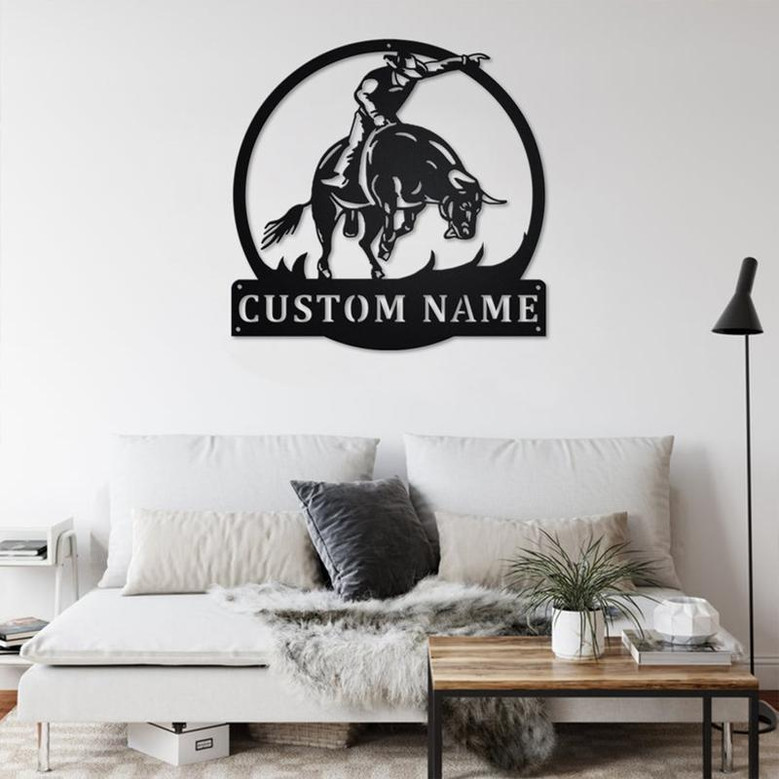 Personalized Bull Riders Metal Sign | Bull Riders Metal Wall Art | Bull Riders Metal Sign | Bull Riders Lover| Bull Riders Gift| Bull Riders