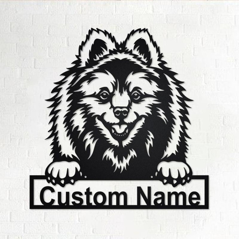 Custom Volpino Dog Metal Wall Art, Personalized Volpino Name Sign Decoration For Room, Volpino Home Decor, Custom Volpino Dog, Custom Dog