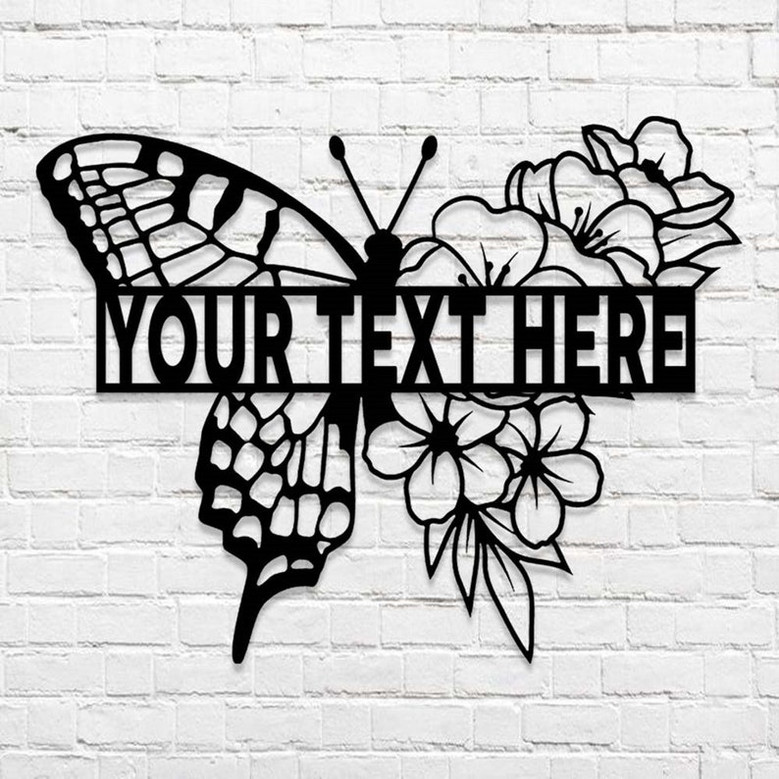 Personalized Garden Metal Sign,Customized Family Name Metal Sign,Gift For Gardener,Greenhouse /Fence Décor