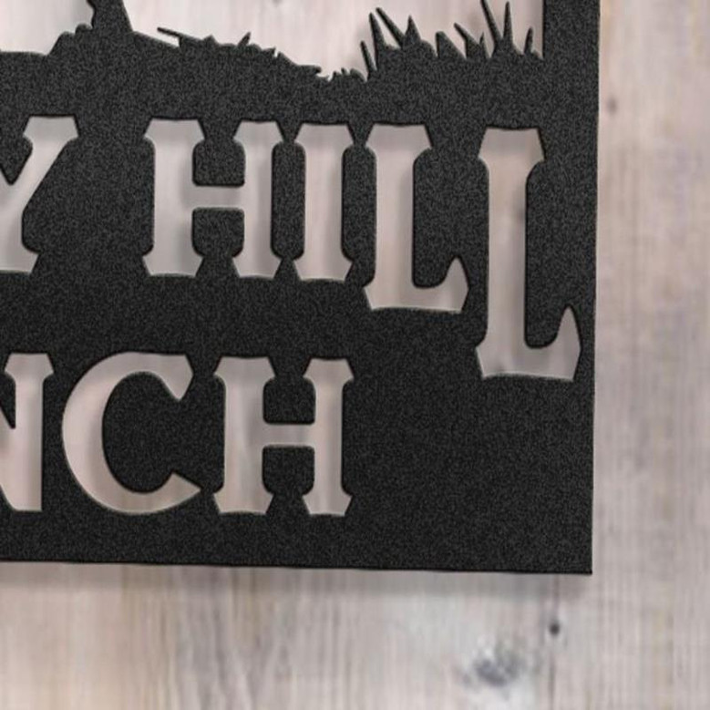 Your Name Custom Metal Longhorn Sign Longhorn Sign Indoor Or Outdoor Farm Sign