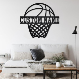 Personalized Basketball Metal Sign | Basketball Metal Wall Art | Basketball Metal wall Decor | Basketball Lover Gift | Custom Basketball