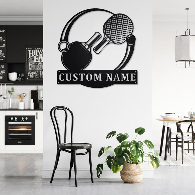 Personalized Table Tennis Metal Sign | Table Tennis Metal Wall Art | Table Tennis Metal wall Decor | Table Tennis Lover| Custom Table Tennis