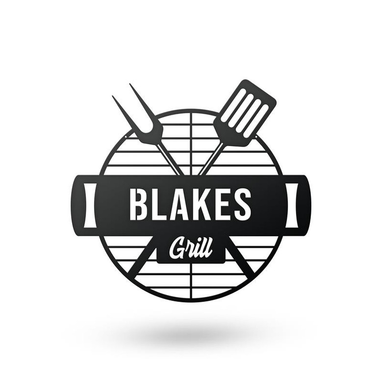 Personalized BBQ Grill Metal Sign