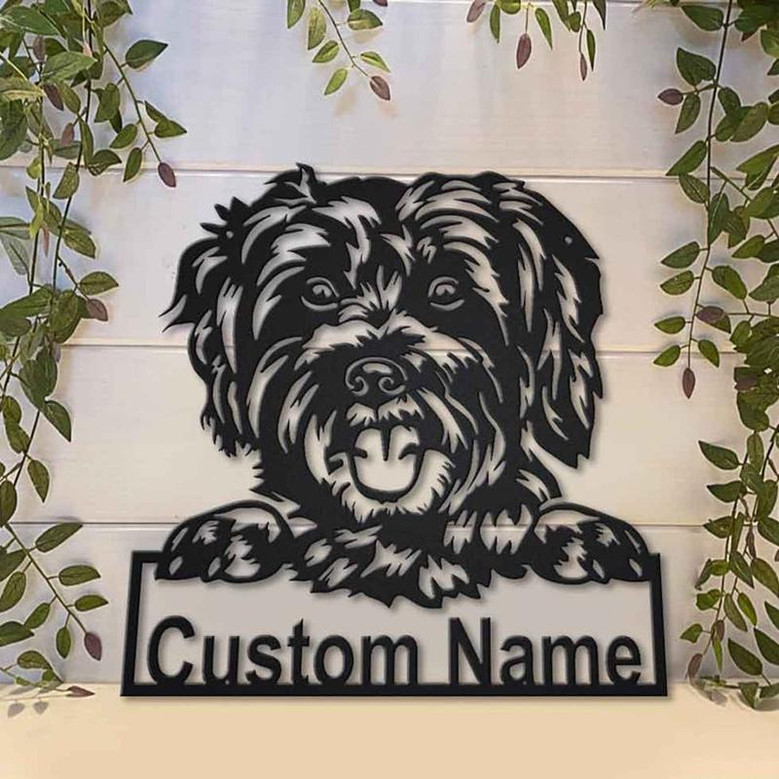 Personalized Schnoodle Dog Metal Sign Art | Custom Schnoodle Dog Metal Sign | Boxer Dog Funny | Dog Gift | Animal Custom