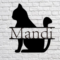 Personalized Garden Metal Sign, Metal Signs Personalized, Outdoor Signs, Family Name Sign Metal, Last Name Metal Sign, Cat Metal Signs