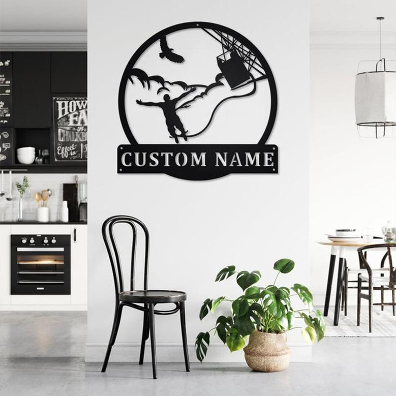 Personalized Bungee jumping Metal Sign | Bungee jumping Metal Wall Art| Bungee jumping Metal Sign| Bungee jumping Lover| Bungee jumping Gift